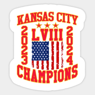 Super Bowl LVIII Champions - Kansas City Chiefs Sticker